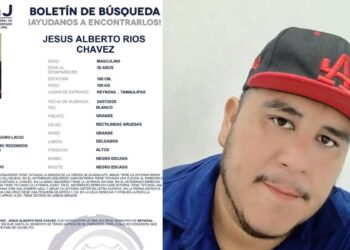 Buscan a Jesús Alberto Ríos Chávez, joven desaparecido en Reynosa, Tamaulipas