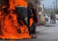 Camión de carga se incendia en San Nicolás, Nuevo León