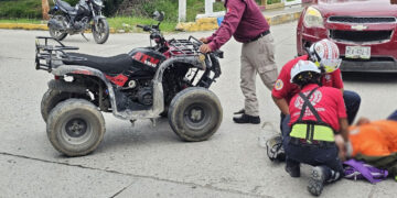 mujer lesionada choque El Mante