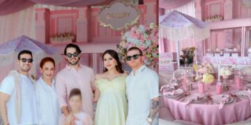Canelo Álvarez y Fernanda Gómez celebran lujoso baby shower
