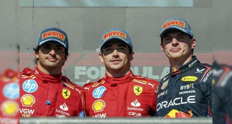 Carlos Sainz y Verstappen