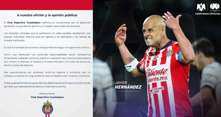 Chivas lanza comunicado tras polémicos mensajes de Chicharito