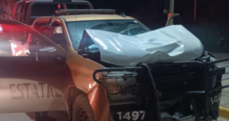 Chocan elementos de Guardia Estatal frente a bar en González, Tamaulipas