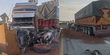 Choque de tractocamiones obliga a cerrar tramo Río Bravo–San Fernando