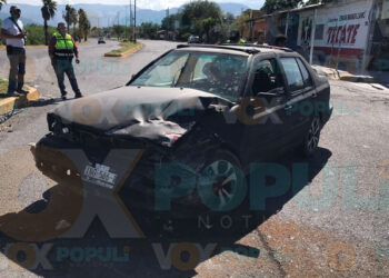 Choque en la colonia Azteca deja varios lesionados en Cd. Victoria, Tamaulipas