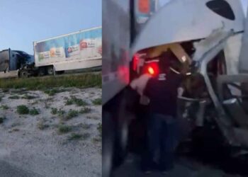Choque lesionado en Galeana
