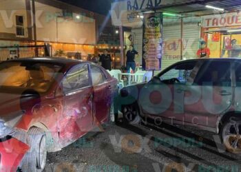 Choque múltiple en Ciudad Victoria, Tamaulipas, deja lesionados y daños materiales