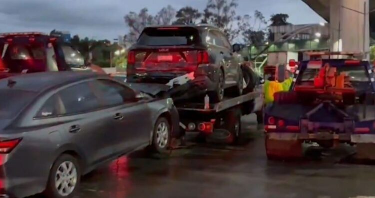 Choque múltiple en la México-Cuernavaca deja 15 vehículos afectados