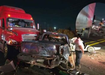 Choque múltiple en la carretera Monterrey-Nuevo Laredo deja al menos 12 lesionados