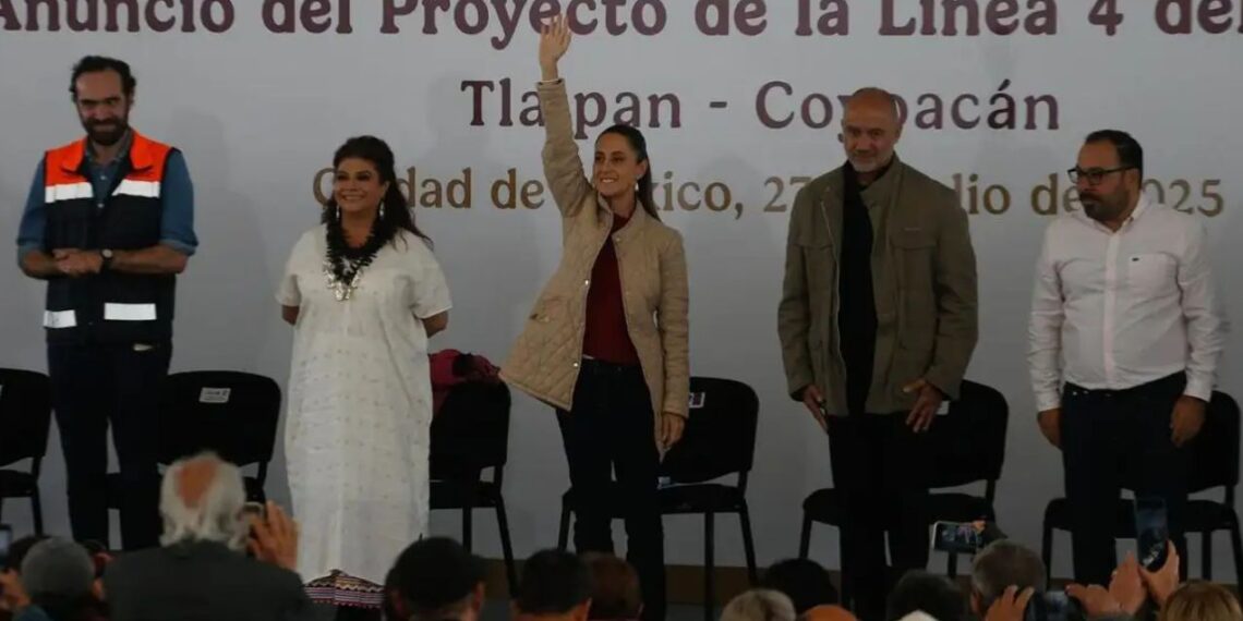 Claudia Sheinbaum presenta la Línea 4 del Cablebús conectará Coyoacán con Tlalpan