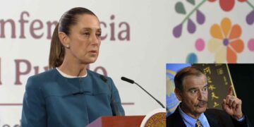 Claudia Sheinbaum responde a Vicente Fox y lo acusa de mentir sobre los presuntos vuelos privados de AMLO