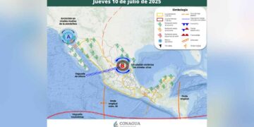 Clima 10 de julio en México