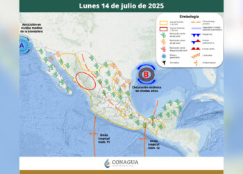 Clima 14 de julio en México