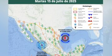 Clima 15 julio en México