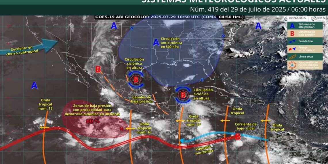 Clima 29 de julio: ¿Cómo afectará la onda tropical No. 17 en el país?