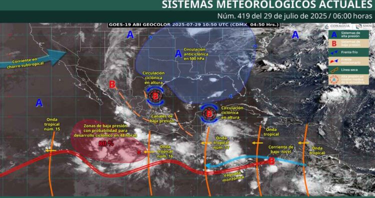 Clima 29 de julio: ¿Cómo afectará la onda tropical No. 17 en el país?