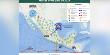 Clima 8 de julio en México