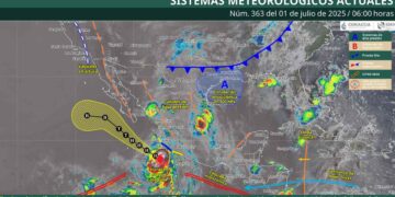 Clima para el 1 de julio: ¿Dónde prevén lluvias torrenciales debido al Huracán Flossie?