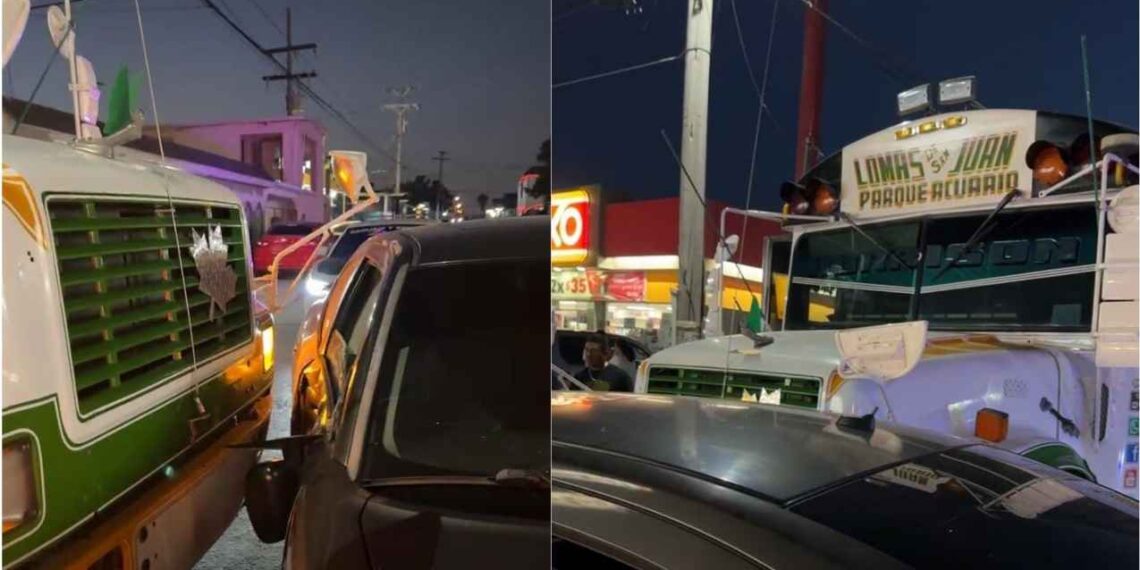 camión de pasajeros vehículo Matamoros