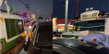 camión de pasajeros vehículo Matamoros