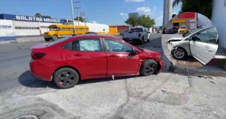 severos daños fuerte accidente Nuevo Laredo