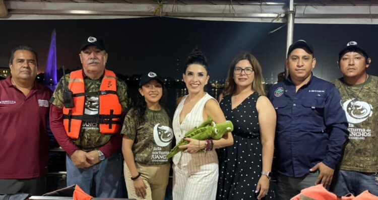 Dalilah Polanco disfruta de cocodrilos, torta de la barda y mercado en Tampico
