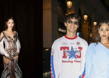 Danna Paola y Alex Hoyer derrochan amor y estilo en París