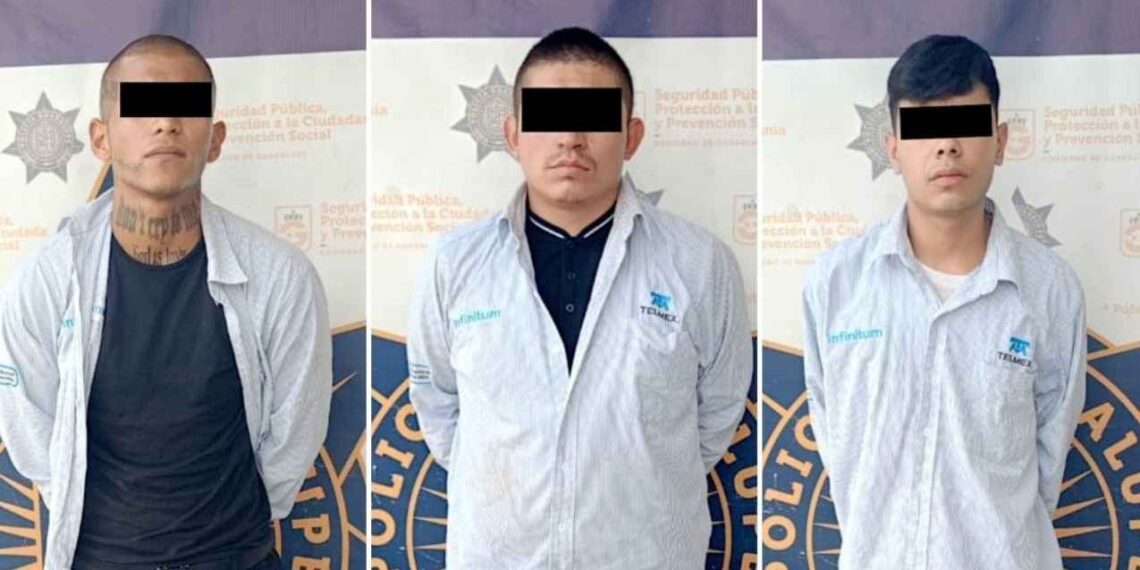 Detienen en Guadalupe, Nuevo León, a falsos empleados de Telmex por robo de cableado