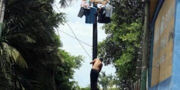 Dos jóvenes caen de un palo encebado en Uruapan durante fiestas patronales