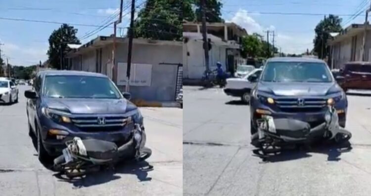 Empleado de COMAPA resulta lesionado tras ser arrollado por camioneta en El Mante, Tamaulipas