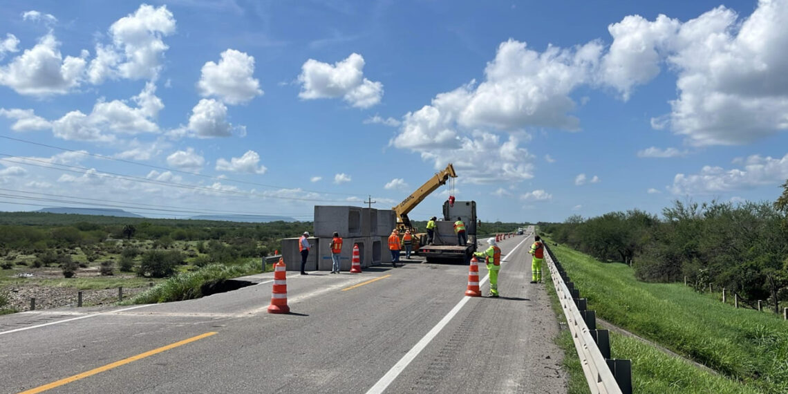 Estima Gobierno de Tamaulipas 40 MDP para reparar carreteras dañadas por lluvias
