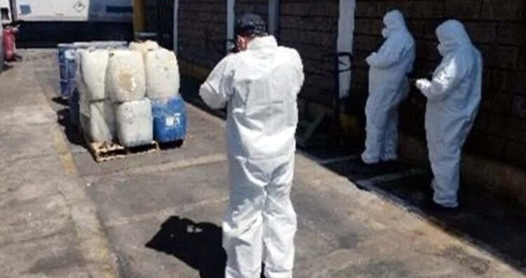 FGR destruye casi 2 toneladas de precursores químicos en Ensenada, Baja California