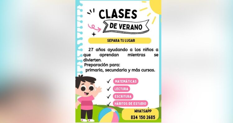 Fin del ciclo escolar impulsa más talleres y cursos de verano en Ciudad Victoria