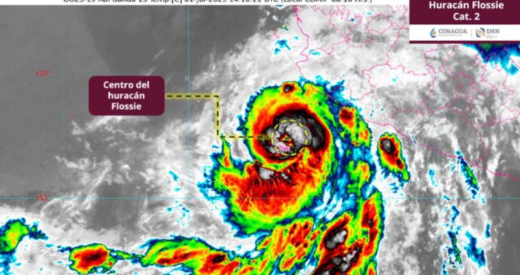 Flossie se intensifica a huracán categoría 2: ¿Dónde se encuentra localizado?
