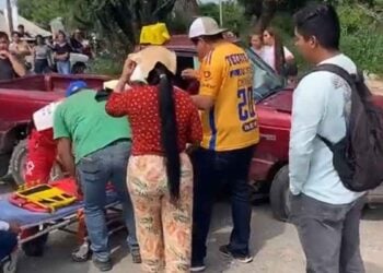 Fuerte choque en la carretera Victoria-Monterrey deja seis heridos