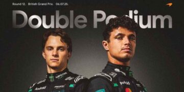 GP de Gran Bretaña Norris triunfa y Hülkenberg sorprende con podio