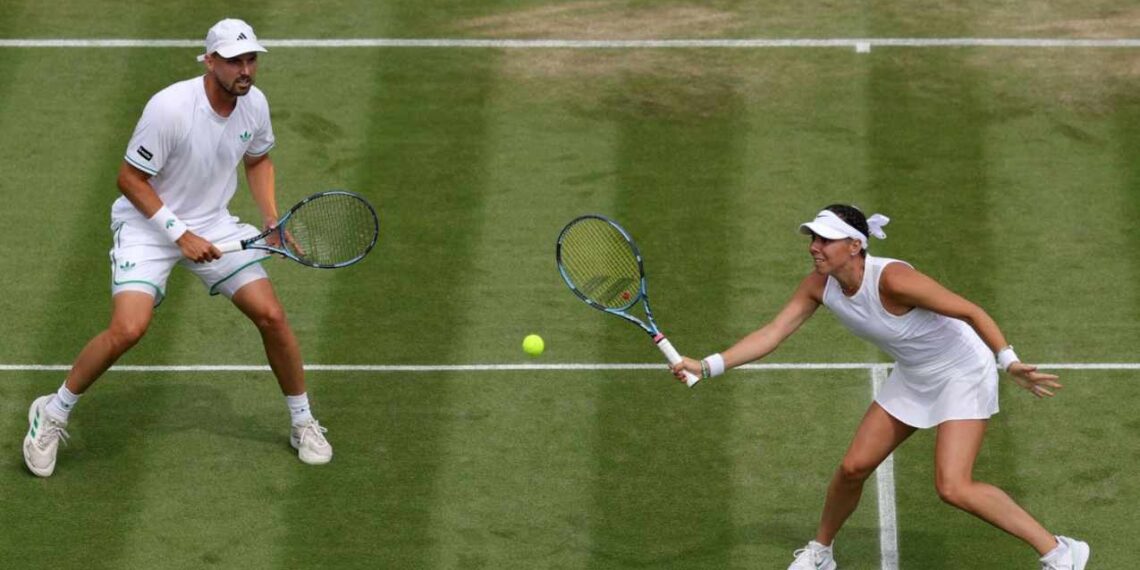 Giuliana Olmos se despide temprano de Wimbledon tras caer en dobles mixtos