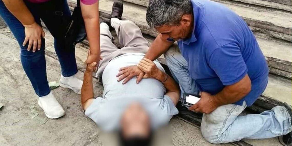 Hombre hospitalizado San Nicolás