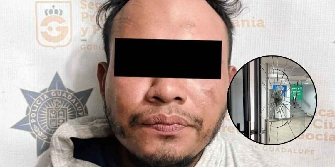 Hombre lanza piedras Guadalupe