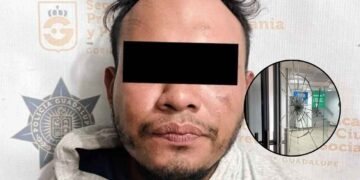 Hombre lanza piedras Guadalupe