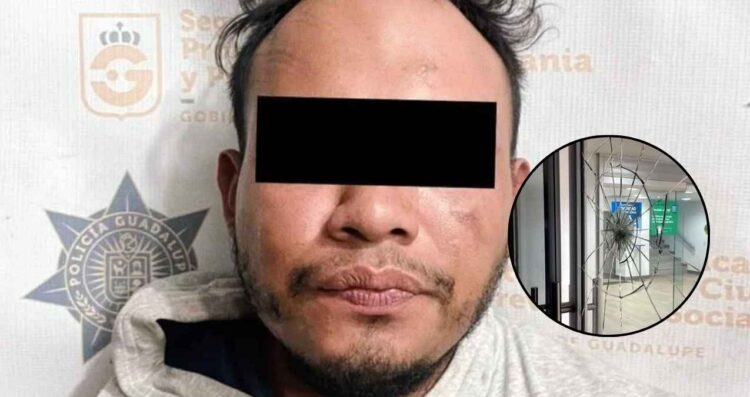 Hombre lanza piedras Guadalupe