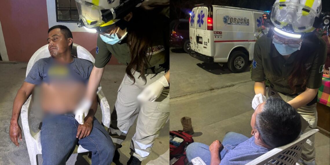 Hombre resulta herido tras discusión con su esposa en Matamoros, Tamaulipas