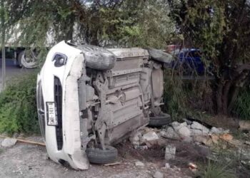 mujer lesionada tractocamión Apodaca