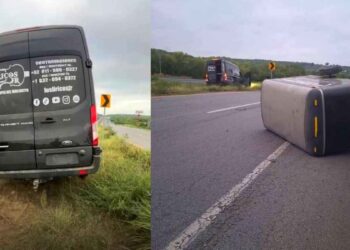 Integrantes del grupo musical Los Líricos Jr. sufren accidente automovilístico en Montemorelos, Nuevo León