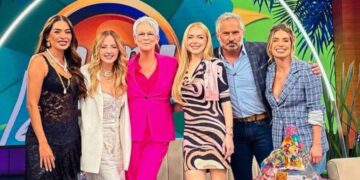 Jamie Lee Curtis y Lindsay Lohan sorprenden con su visita al programa “Hoy” en México