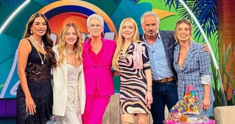Jamie Lee Curtis y Lindsay Lohan sorprenden con su visita al programa “Hoy” en México