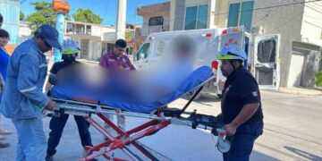 joven motociclista lesionado centro Mante