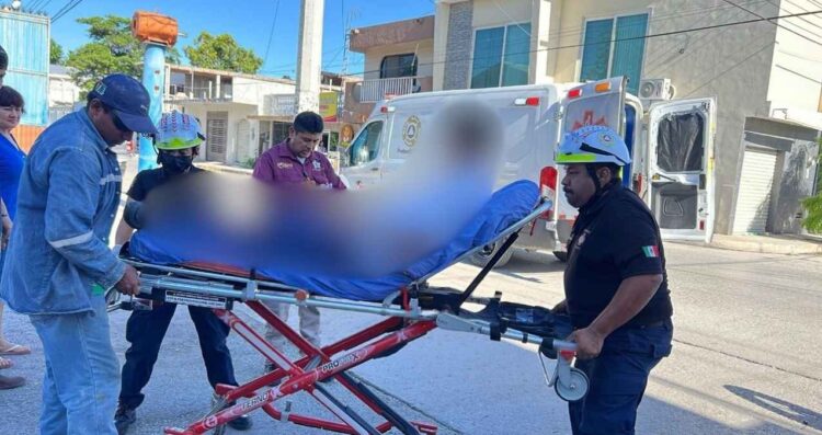 joven motociclista lesionado centro Mante