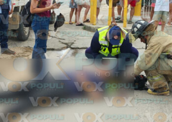 Joven queda herido tras derrapar en motocicleta en Ciudad Madero, Tamaulipas
