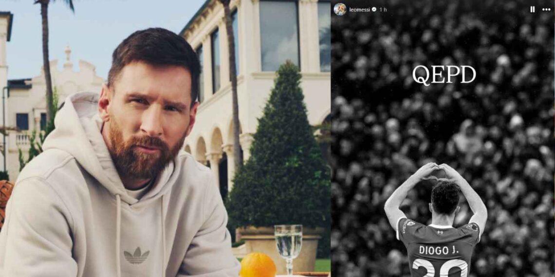 Lionel Messi publica emotiva fotografía tras muerte del futbolista Diogo Jota